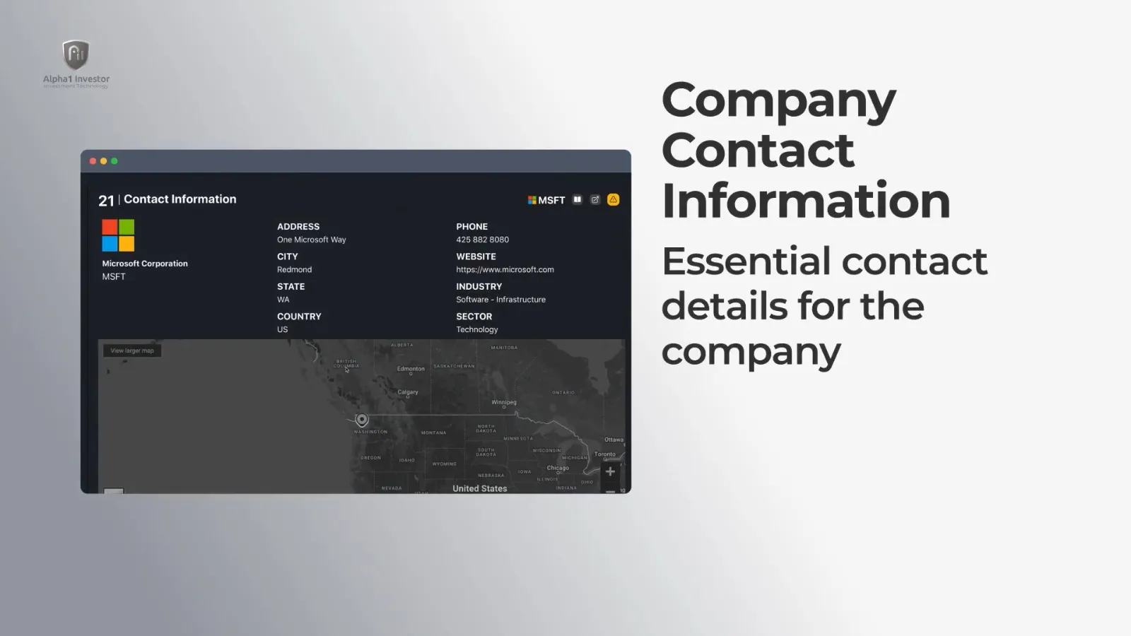 Company Contact Information